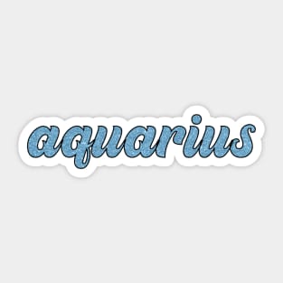 Aquarius Glitter Sticker